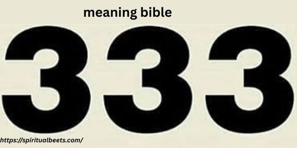 333 meaning bible