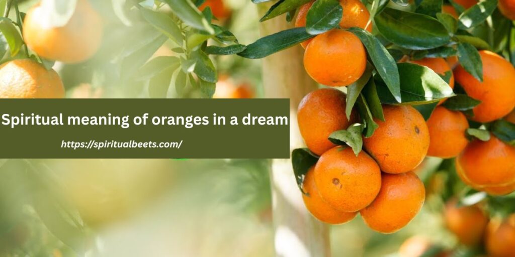 Spiritual meaning of oranges in a dream