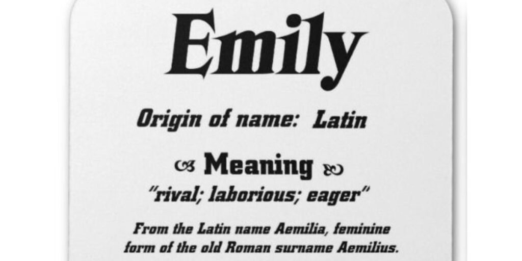 What does emily mean
