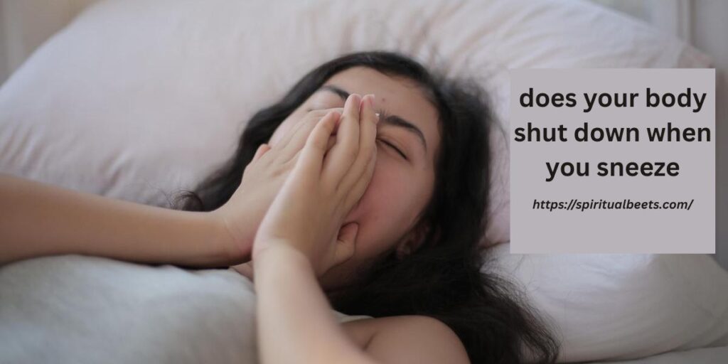 does your body shut down when you sneeze