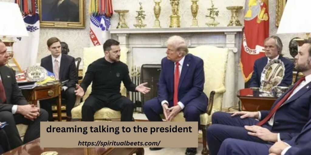 dreaming talking to the president