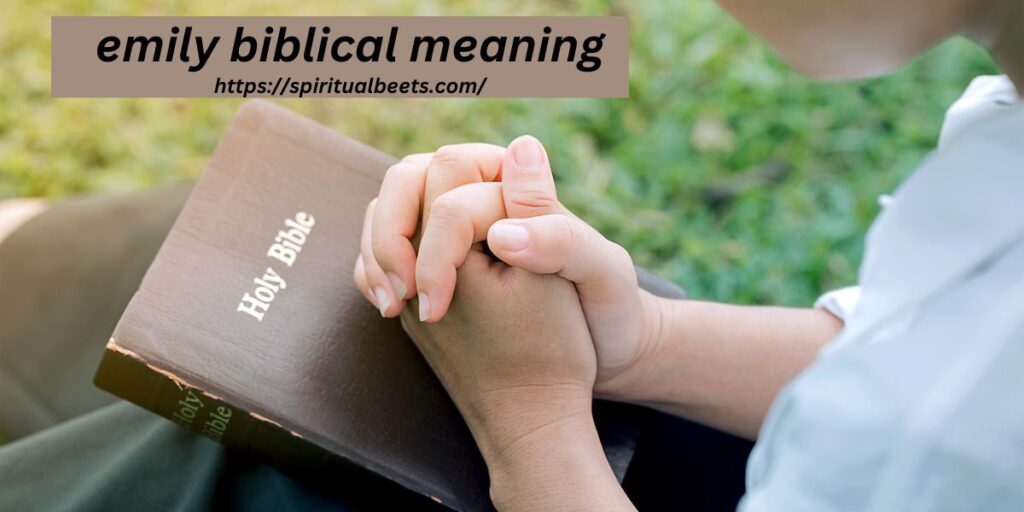 emily biblical meaning