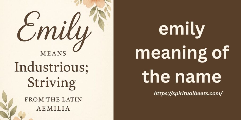 emily meaning of the name