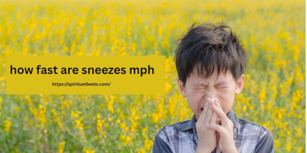 how fast are sneezes mph