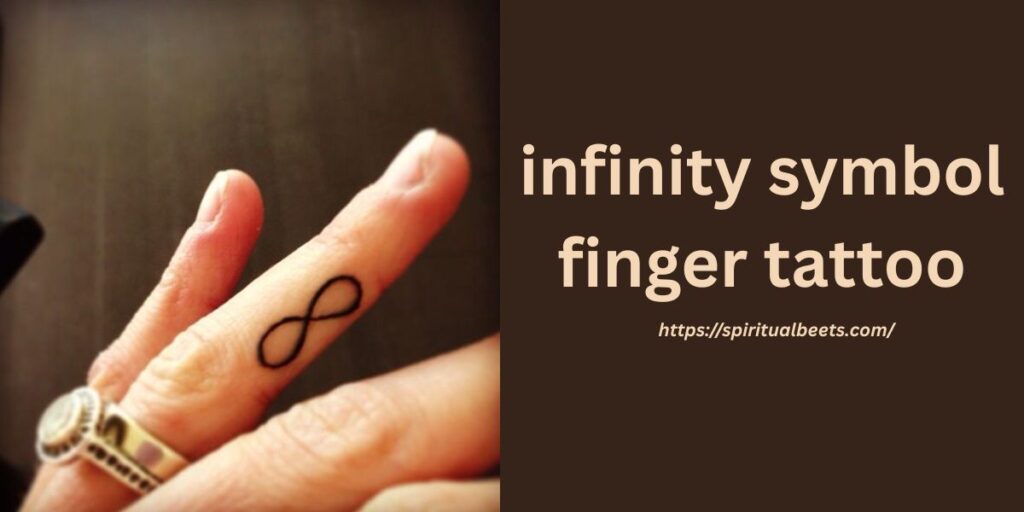 infinity symbol finger tattoo