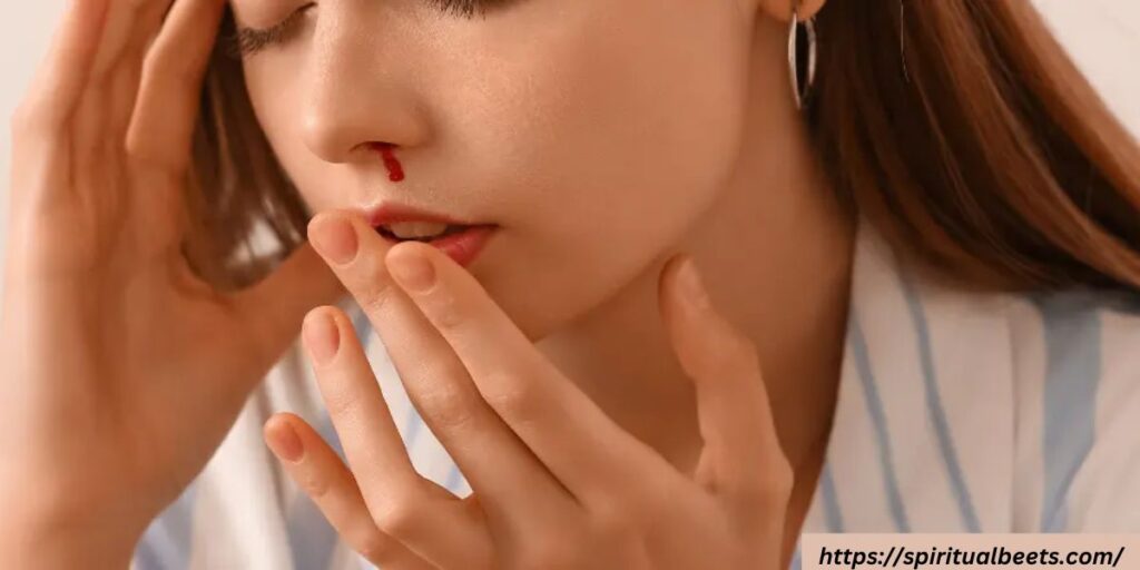 left nose bleeding spiritual meaning