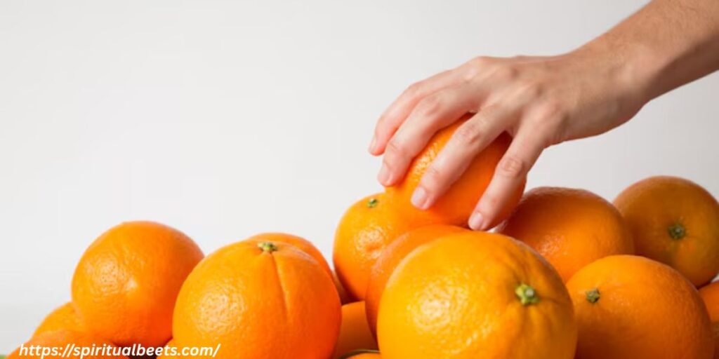 receiving orange in the dream