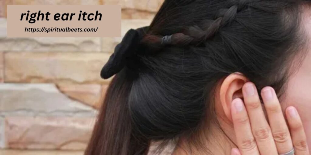 right ear itch