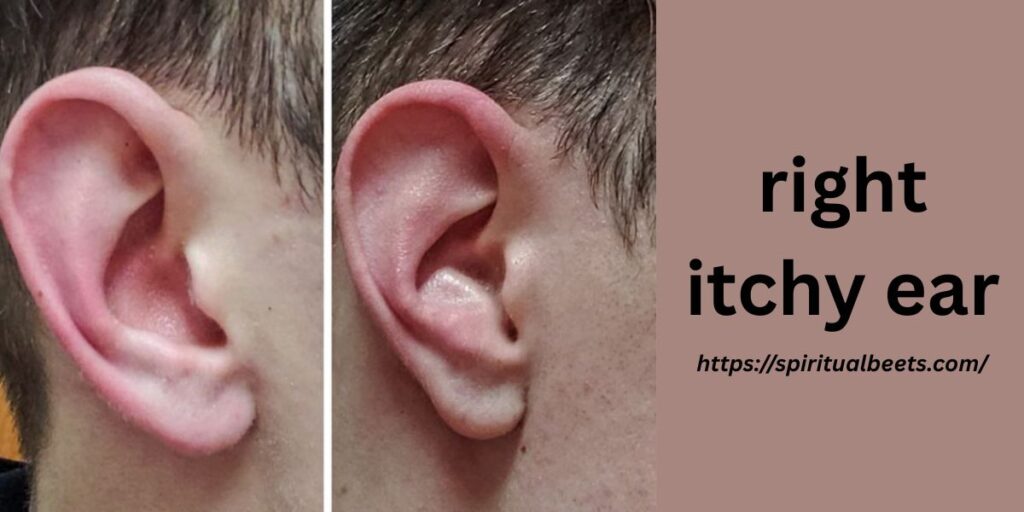 right itchy ear