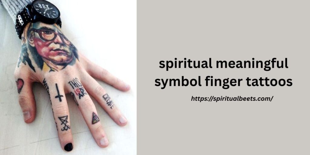 spiritual meaningful symbol finger tattoos