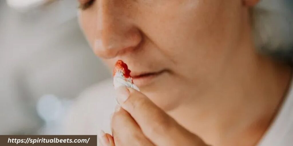 sudden nosebleed spiritual meaning