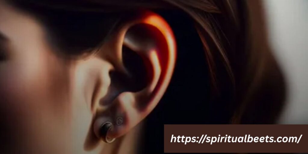 what does itchy left ear mean