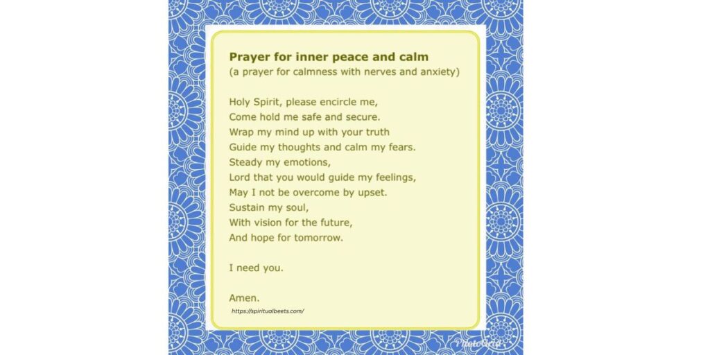 10. Prayer for Peace and Calm