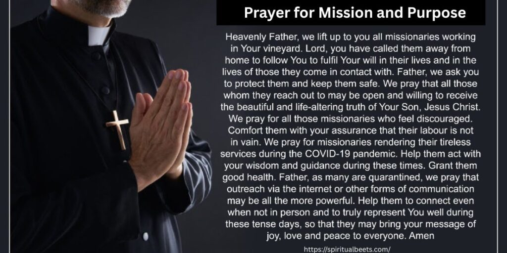 15. Prayer for Mission and Purpose