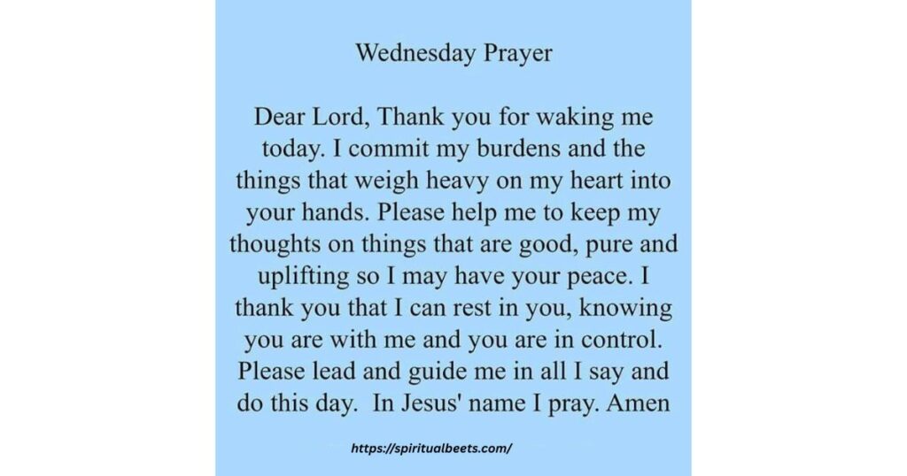 3. Wednesday Morning Prayer for Overcoming Challenges