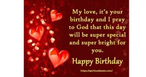 30 Loving Birthday Prayer Messages For My Love: Sacred Blessings For Their Special Day