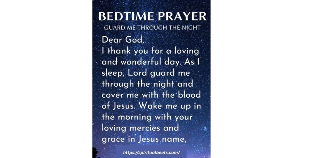 5. Bedtime Prayer for God’s Presence Over My Family