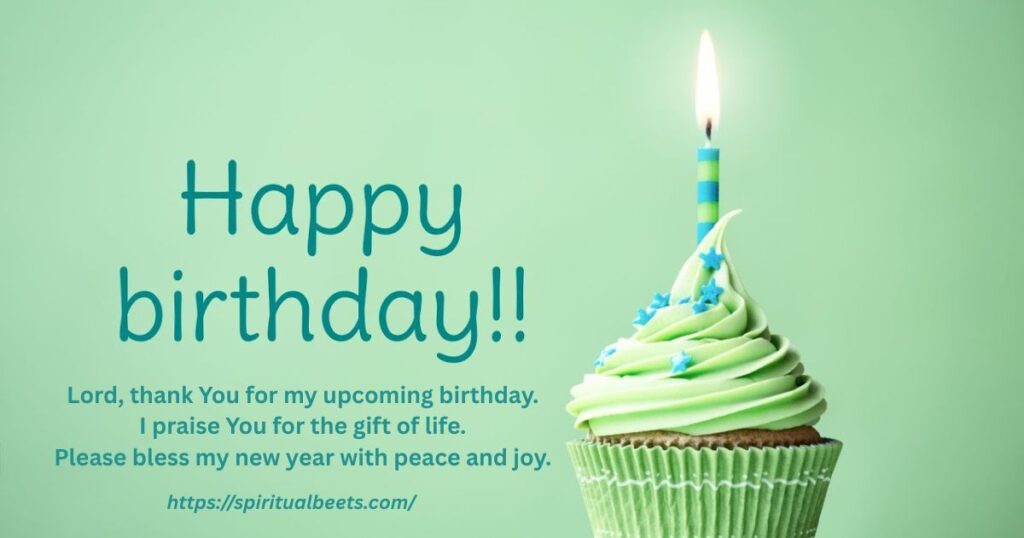Birthday Prayer for Myself In Advance