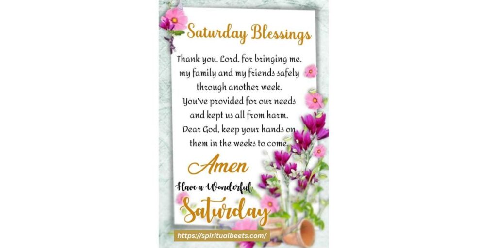 Thankful Saturday Blessings