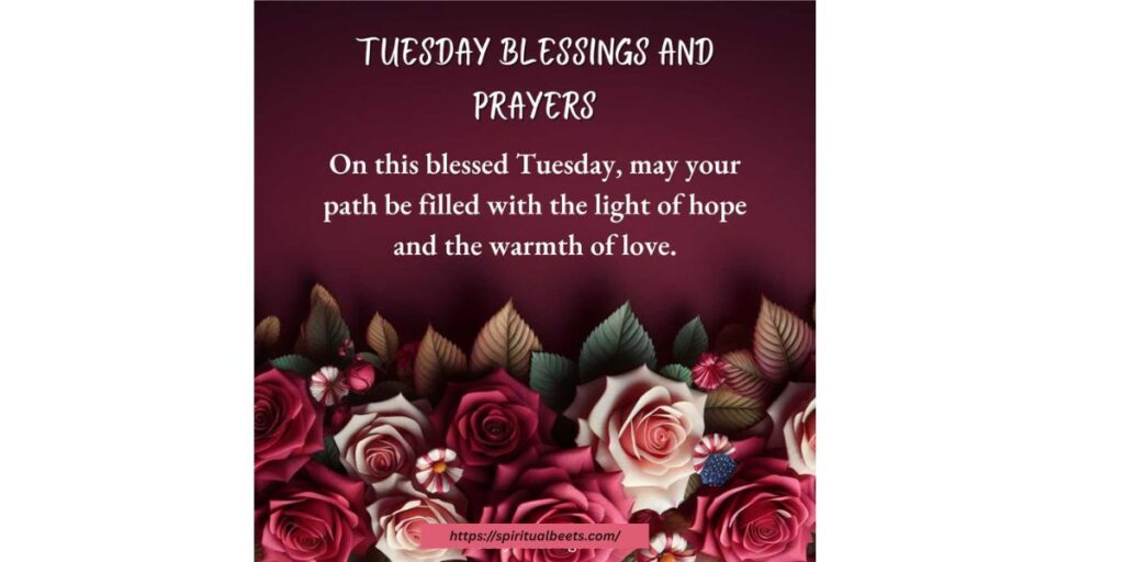 Tuesday Blessing Prayer