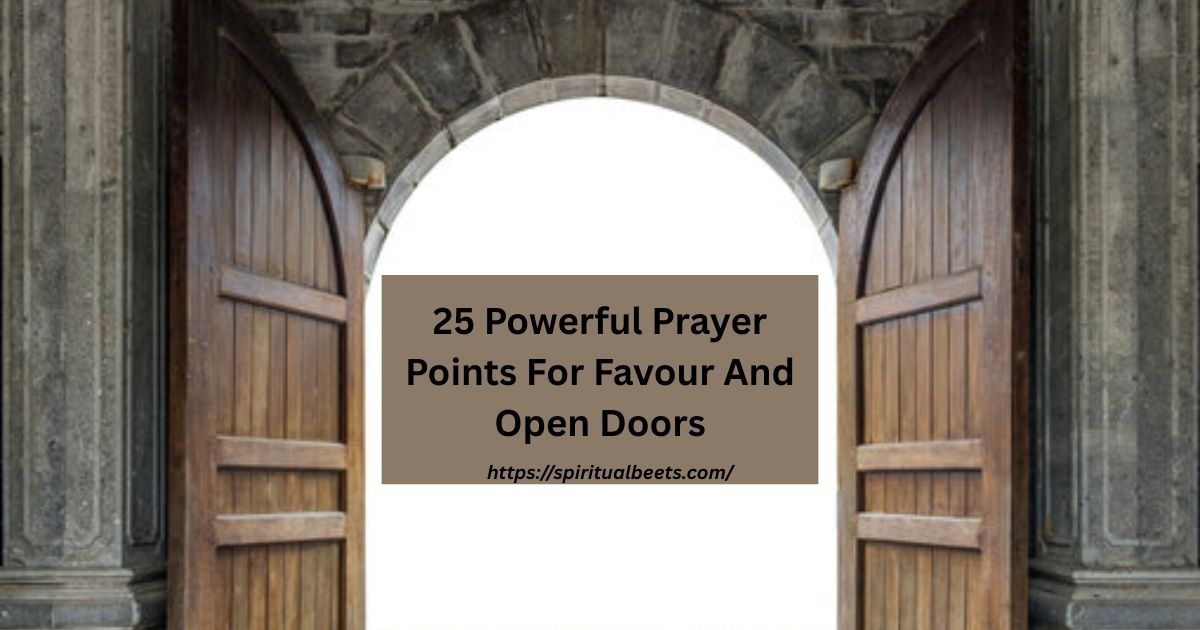 25 Powerful Prayer Points For Favour And Open Doors
