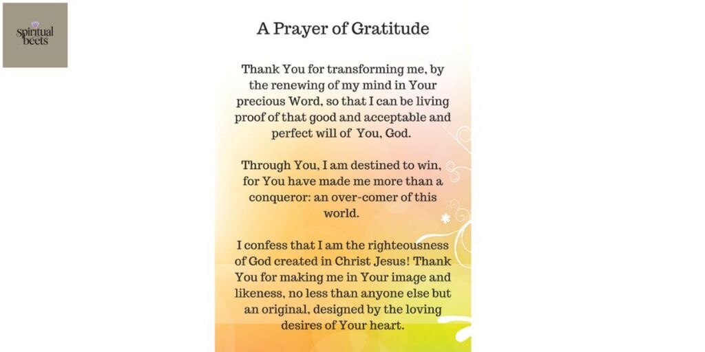 8. Powerful Gratitude Prayer