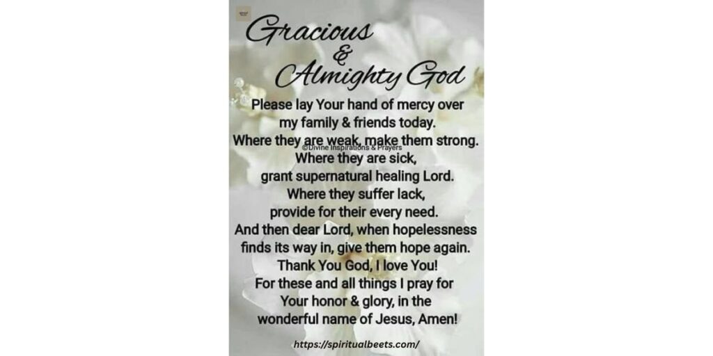 A Prayer for God’s Favor and Grace This Wednesday