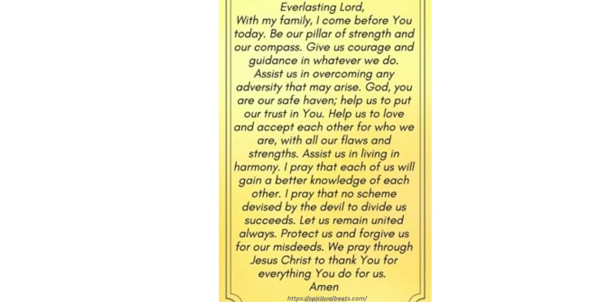 Powerful Night Prayer For Family​