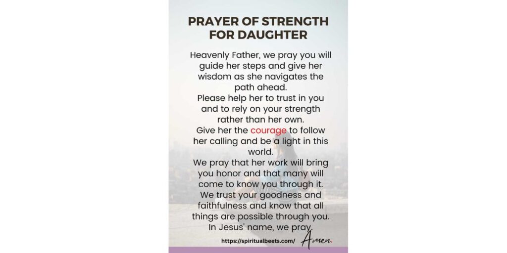  Prayer for My Daughter’s Strength to Overcome Obstacles