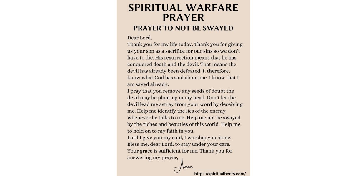 Warfare Prayer Declarations