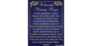 Wednesday Morning Prayer With Bible Verses