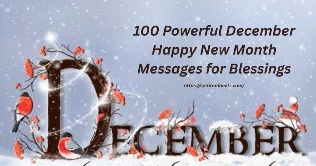 100 Powerful December Happy New Month Messages for Blessings