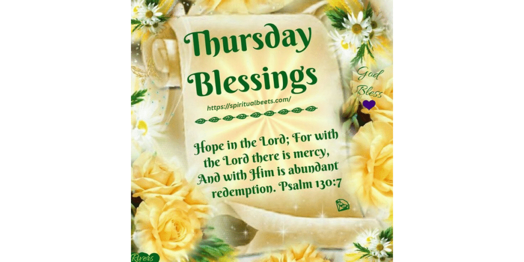 Happy Thursday Blessings